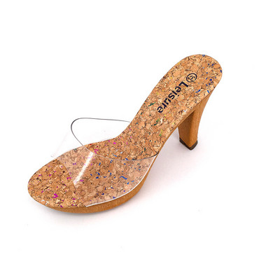 Aktuālās sieviešu čības ar augstu 10 cm papēdi