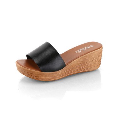 Ikdienas sieviešu čības ar augstu plakanu zoli