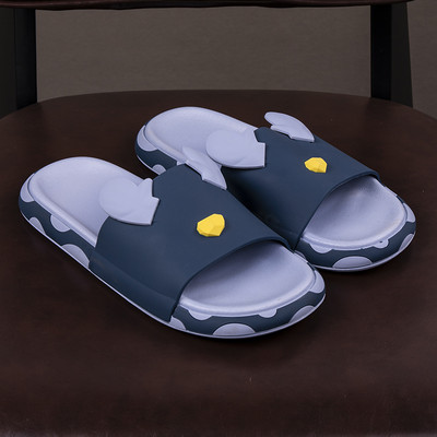 Unisex gumijas čības ar 3D krāsu aplikāciju