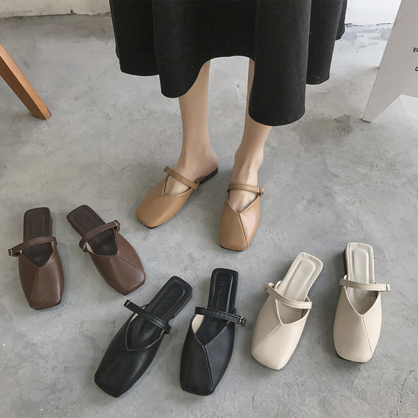 Sieviešu ikdienas čības no eko ādas četrās krāsās