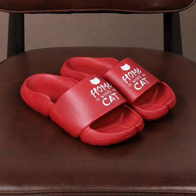 Αντιολισθητικές παντόφλες από καουτσούκ Unisex με επιγραφή