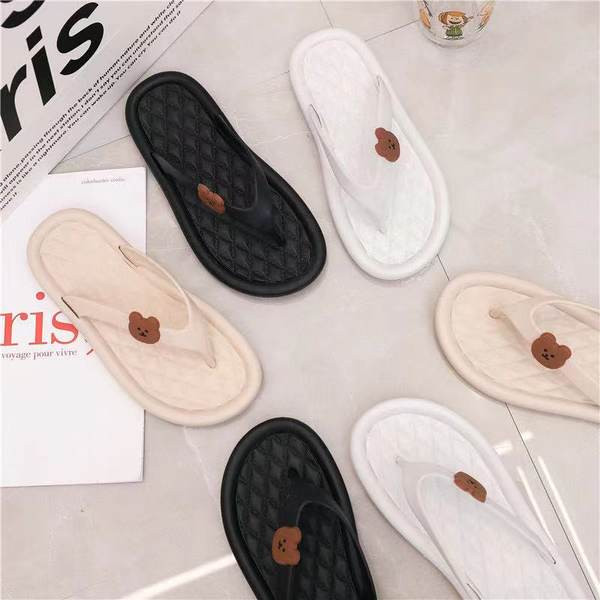 Vasaras flip flops ar rotaļu lācīša pirkstiem