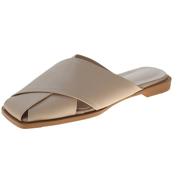 Sieviešu kvadrātveida čības, tīras eko ādas modelis