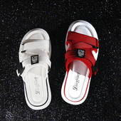 Ikdienas čības ar tekstila lencēm un velcro