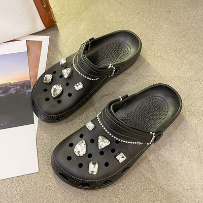 Papuci de dama cu pietre, potriviti pentru plaja