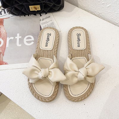 Παντόφλες casual με κορδέλα για γυναίκες