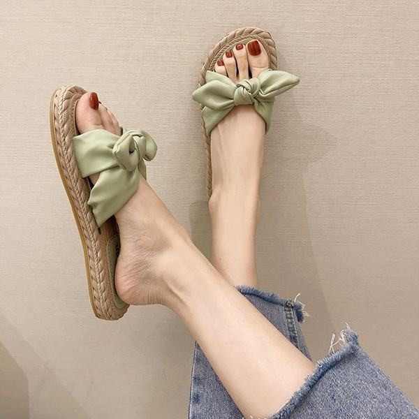 Παντόφλες casual με κορδέλα για γυναίκες