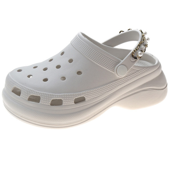 Γυναικείες παντόφλες με πέρλες - κατάλληλες για την παραλία