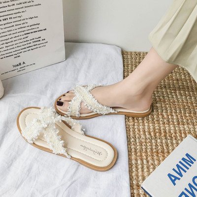 Ženske casual tekstilne papuče