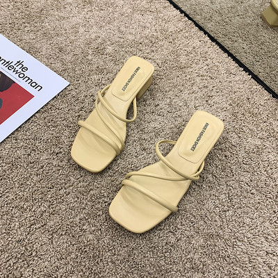 Stilīgas sieviešu čības ar 4 cm tīru papēdi