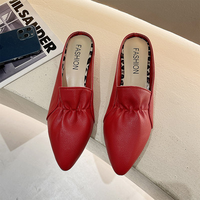 Papuci dama model ascutit - din piele ecologica