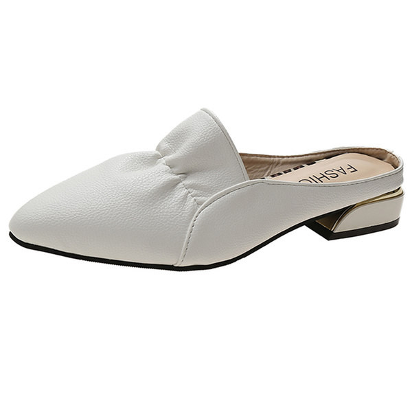 Papuci dama model ascutit - din piele ecologica