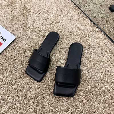 Γυναικείες casual παντόφλες, κλασικό μοντέλο από οικολογικό δέρμα