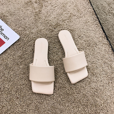 Γυναικείες casual παντόφλες, κλασικό μοντέλο από οικολογικό δέρμα