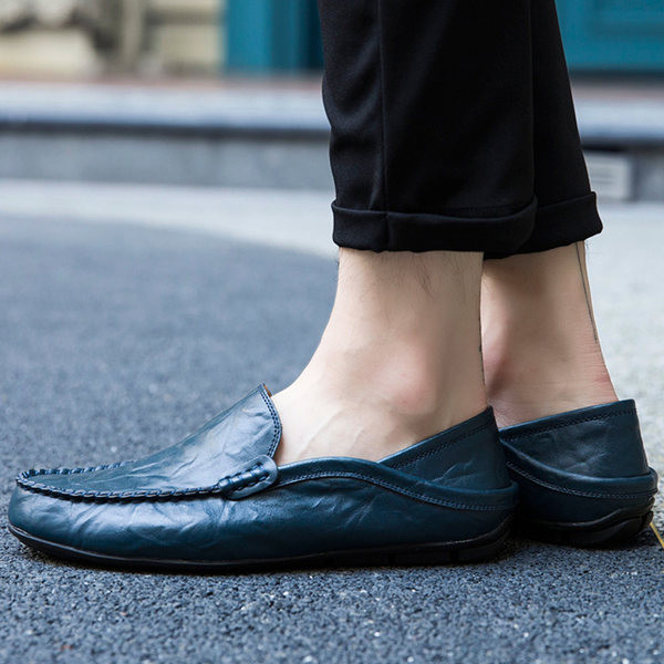 Vīriešu mokasīni no eko ādas - divi modeļi