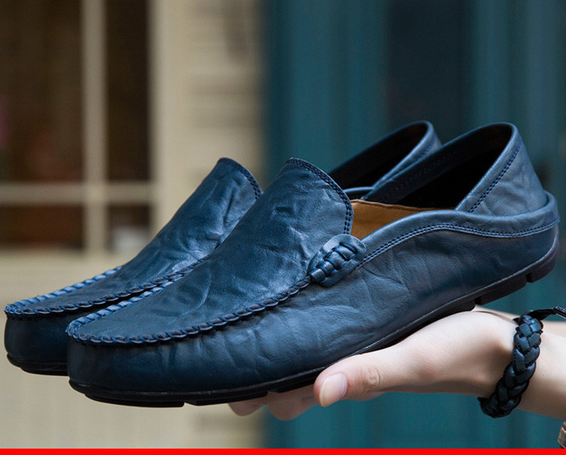 Vīriešu mokasīni no eko ādas - divi modeļi