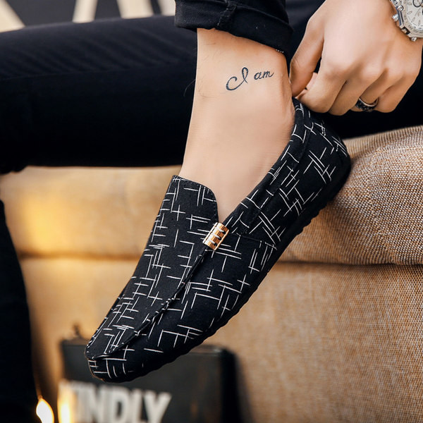 Mocasini textile de vara pentru barbati