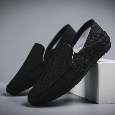 Casual μοκασίνια στρογγυλεμένο μοντέλο με επιγραφή για άντρες