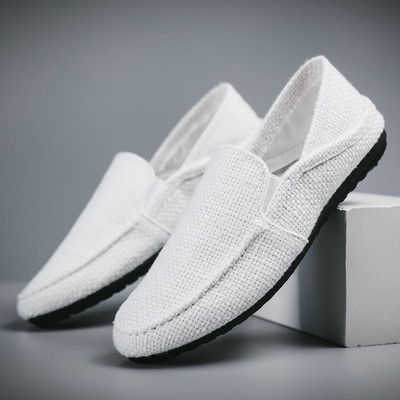 Casual μοκασίνια στρογγυλεμένο μοντέλο με επιγραφή για άντρες