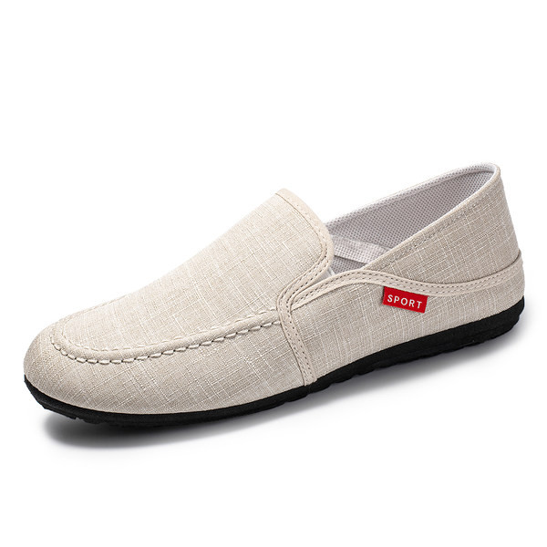 Casual μοκασίνια στρογγυλεμένο μοντέλο με επιγραφή για άντρες