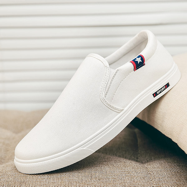Mocasini casual respirabili cu aplicație și inscripție pentru bărbați