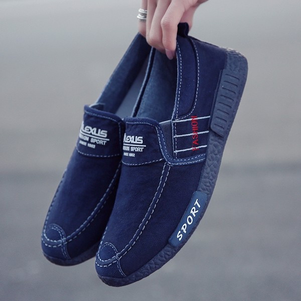 Ανδρικά μοκασίνια κλωστοϋφαντουργίας - διάφορα μοντέλα