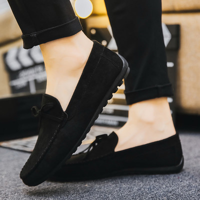 Ανδρικά μοκασίνια μοντέρνα από οικολογικό σουέτ