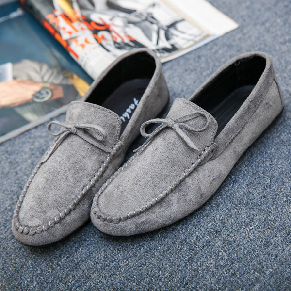 Ανδρικά μοκασίνια μοντέρνα από οικολογικό σουέτ