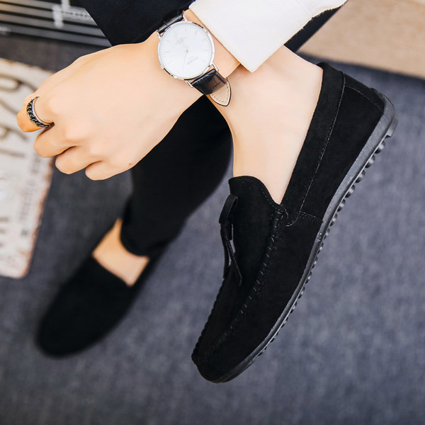 Ανδρικά μοκασίνια μοντέρνα από οικολογικό σουέτ