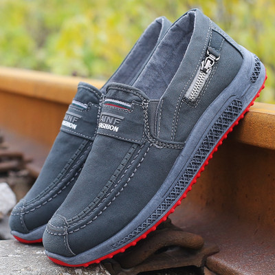 Ανδρικά μοκασίνια από υφάσματα - διαφορετικά μοντέλα