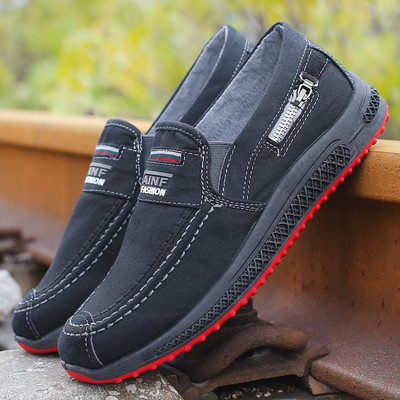 Ανδρικά μοκασίνια από υφάσματα - διαφορετικά μοντέλα