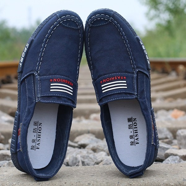 Ανδρικά μοκασίνια από υφάσματα - διαφορετικά μοντέλα