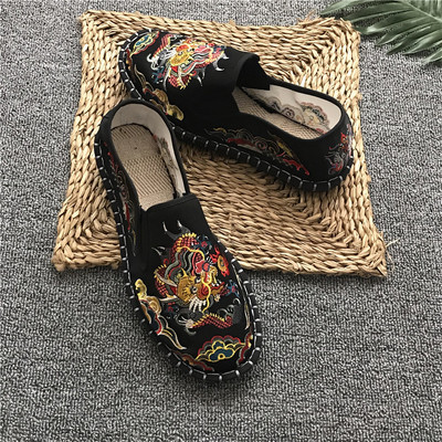 Mocasini casual barbatesti cu broderie