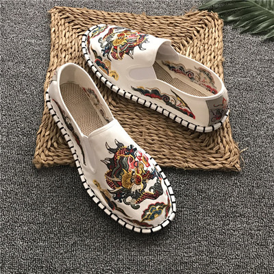 Mocasini casual barbatesti cu broderie