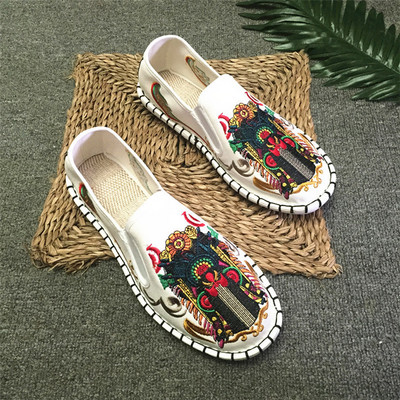 Mocasini casual barbatesti cu broderie