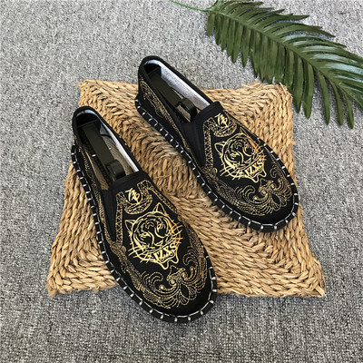 Mocasini casual barbatesti cu broderie