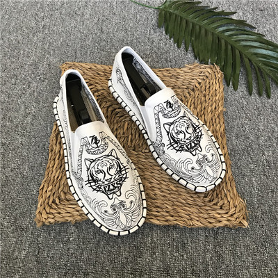 Mocasini casual barbatesti cu broderie