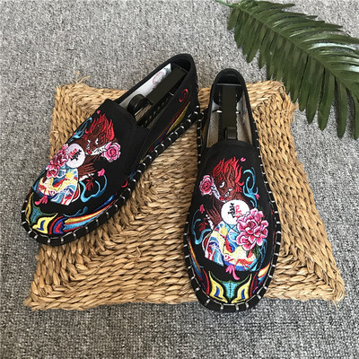 Mocasini casual barbatesti cu broderie