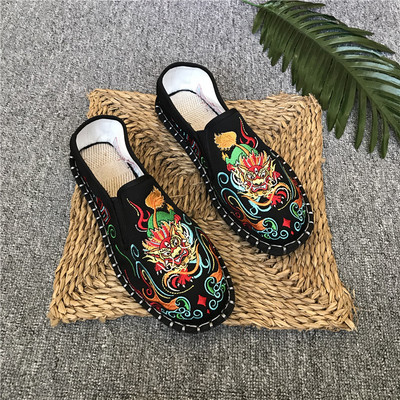 Mocasini casual barbatesti cu broderie