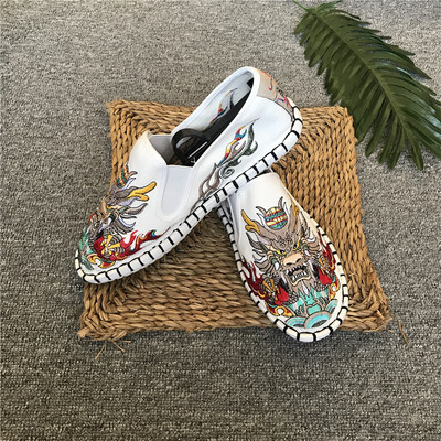 Mocasini casual barbatesti cu broderie