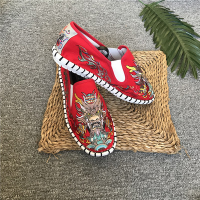 Mocasini casual barbatesti cu broderie