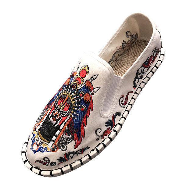 Mocasini casual barbatesti cu broderie