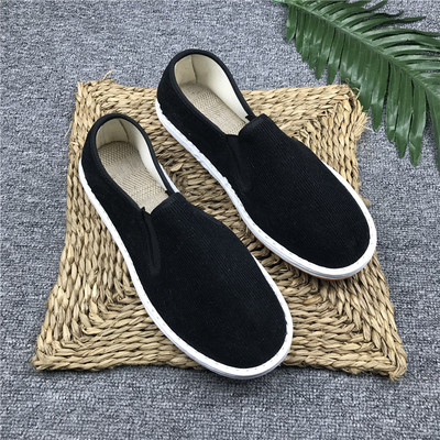 Ανδρικά μοκασίνια από υφάσματα με επίπεδη σόλα σε διάφορα χρώματα