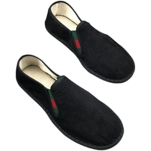 Ανδρικά μοκασίνια από υφάσματα με επίπεδη σόλα σε διάφορα χρώματα