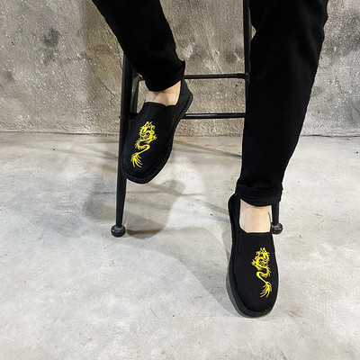 Νέο μοντέλο ανδρικά υφασμάτινα μοκασίνια με επίπεδη σόλα - διάφορα μοντέλα