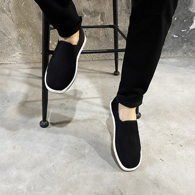 Νέο μοντέλο ανδρικά υφασμάτινα μοκασίνια με επίπεδη σόλα - διάφορα μοντέλα