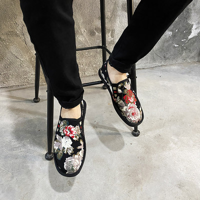 Νέο μοντέλο ανδρικά υφασμάτινα μοκασίνια με επίπεδη σόλα - διάφορα μοντέλα