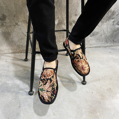 Νέο μοντέλο ανδρικά υφασμάτινα μοκασίνια με επίπεδη σόλα - διάφορα μοντέλα