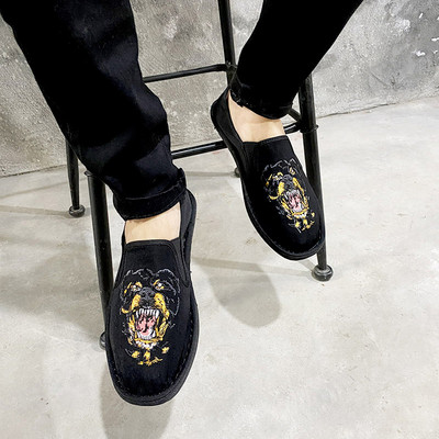 Νέο μοντέλο ανδρικά υφασμάτινα μοκασίνια με επίπεδη σόλα - διάφορα μοντέλα