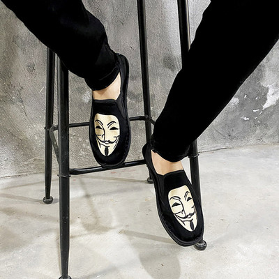 Νέο μοντέλο ανδρικά υφασμάτινα μοκασίνια με επίπεδη σόλα - διάφορα μοντέλα